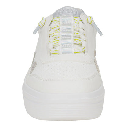 Women Hudson Lift Sport Shimmer - White/Dawn Blue | HEYDUDE