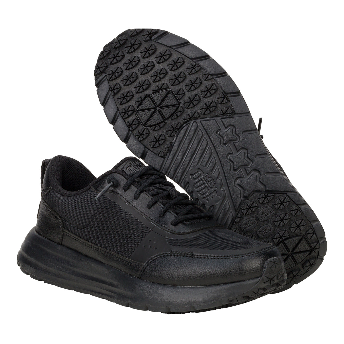 Men Sirocco Alta Work CE Slip Resistant - Black | HEYDUDE