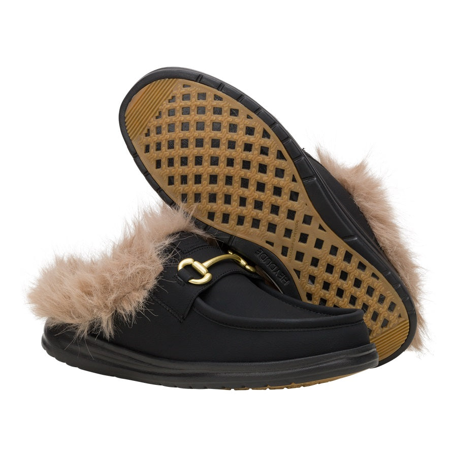 Men Market Wally Slip Loafer - Black/Black | HEYDUDE