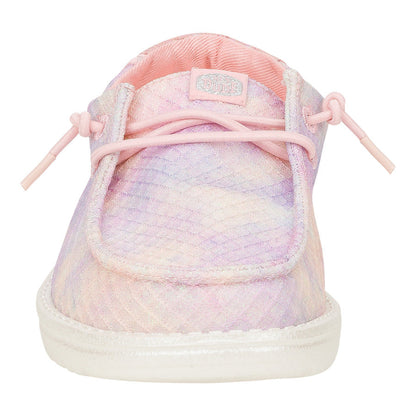 Kids Wendy Youth Mermaid Shimmer - Coral Pink/Multi | HEYDUDE