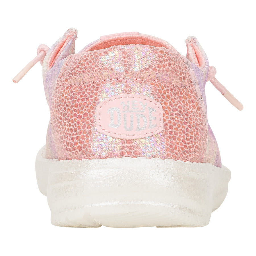 Kids Wendy Youth Mermaid Shimmer - Coral Pink/Multi | HEYDUDE