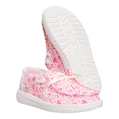 Kids Wendy Youth Galentines Day - Pink/White | HEYDUDE