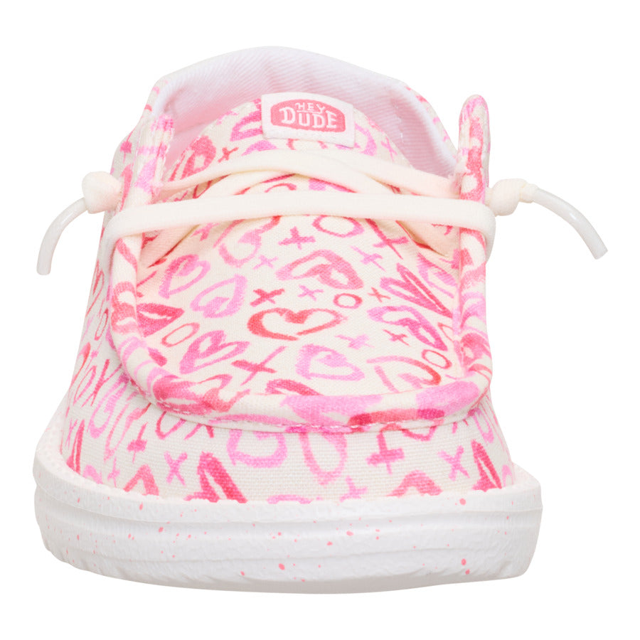 Kids Wendy Youth Galentines Day - Pink/White | HEYDUDE