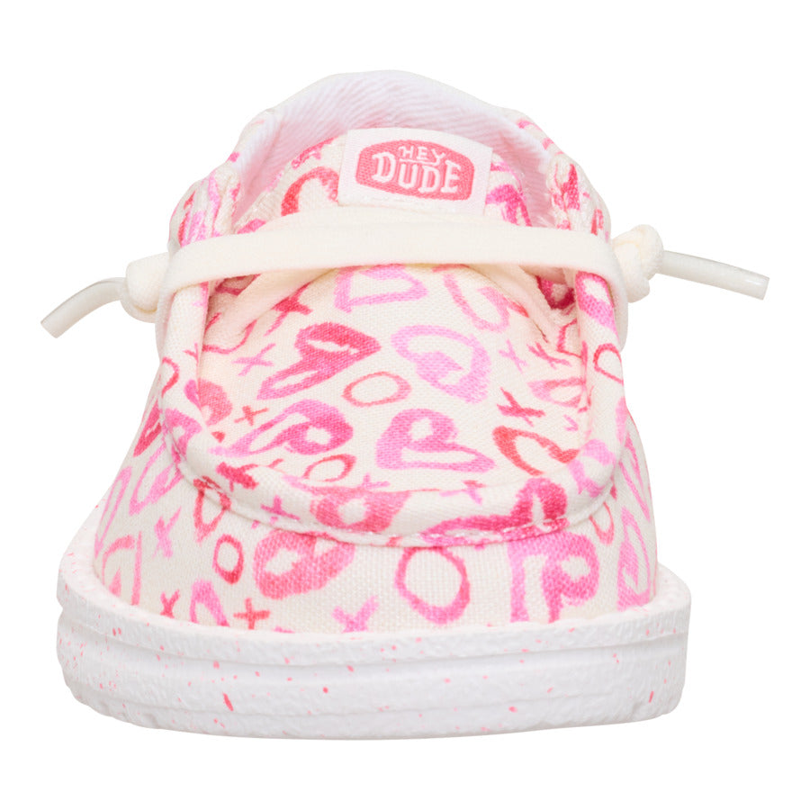 Kids Wendy Toddler Galentines Day - Pink/White | HEYDUDE
