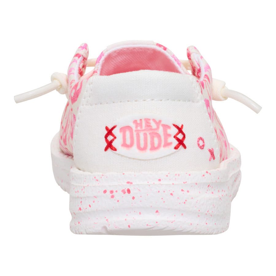 Kids Wendy Toddler Galentines Day - Pink/White | HEYDUDE