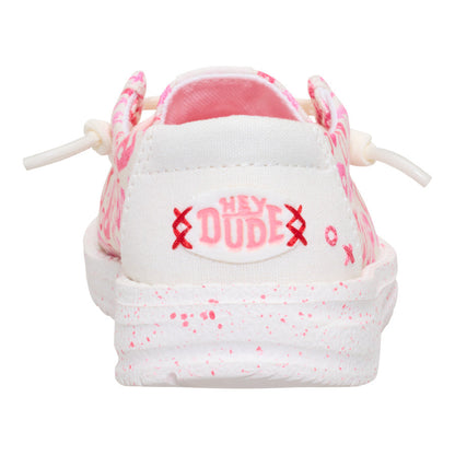 Kids Wendy Toddler Galentines Day - Pink/White | HEYDUDE
