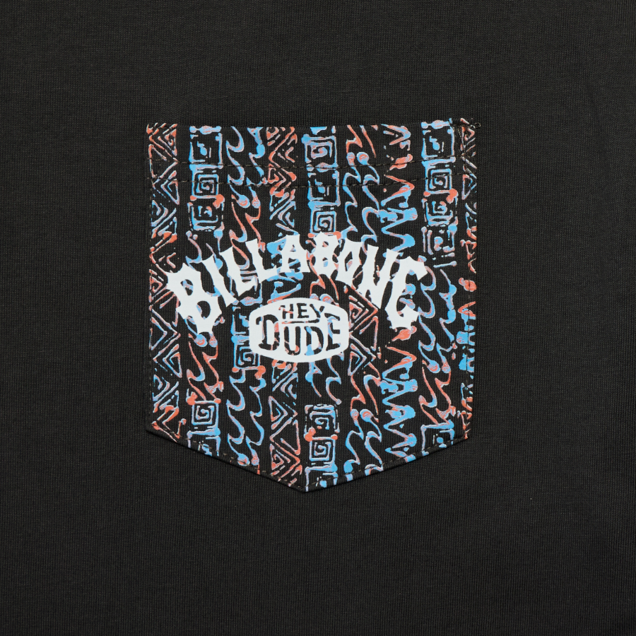 Men HD X Billabong Tee - Black Oyster | HEYDUDE