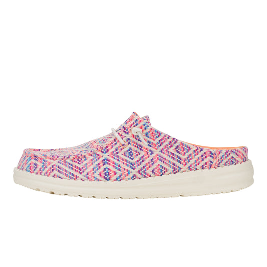 Women Wendy Slip Surf Baja - Blue/Pink/Multi | HEYDUDE