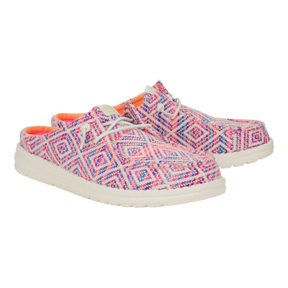 Women Wendy Slip Surf Baja - Blue/Pink/Multi | HEYDUDE
