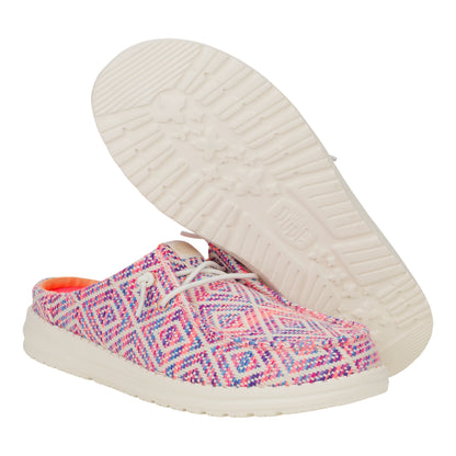 Women Wendy Slip Surf Baja - Blue/Pink/Multi | HEYDUDE