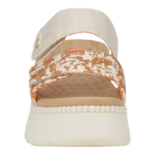 Women Delray Slide Animal Shimmer - Tan/Multi | HEYDUDE