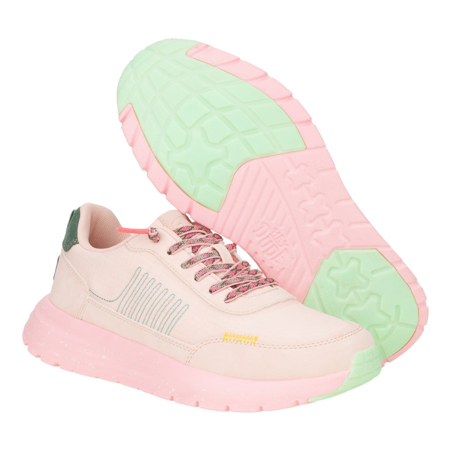 Women Sirocco Alta Womens Friendship Lace - Pale Pink/Multi | HEYDUDE