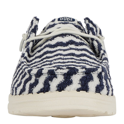Women Wendy Slip Terry Stripe - Navy Blazer/Egret | HEYDUDE