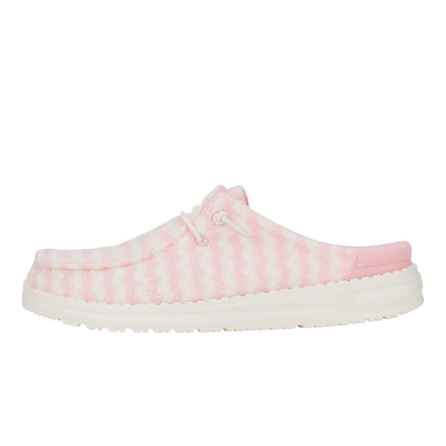 Women Wendy Slip Terry Stripe - Stripe Pink/White | HEYDUDE