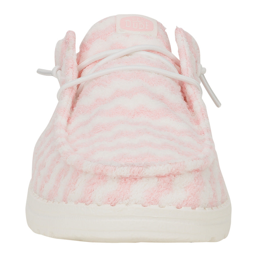 Women Wendy Slip Terry Stripe - Stripe Pink/White | HEYDUDE