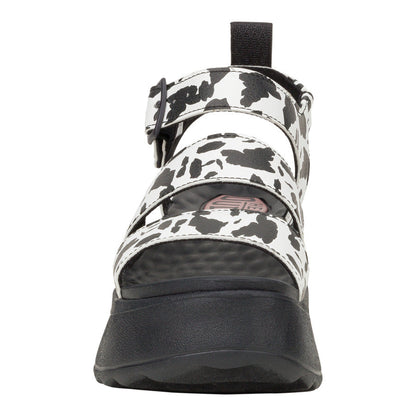 Women Delray Buckle Animal - Black/White | HEYDUDE