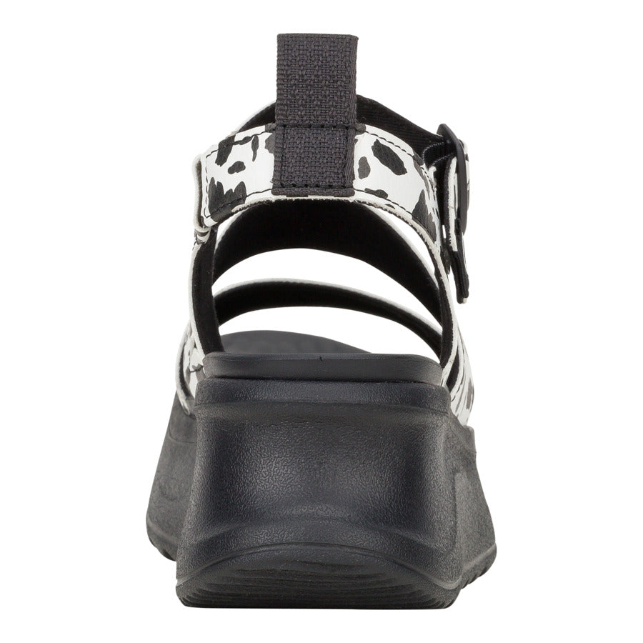 Women Delray Buckle Animal - Black/White | HEYDUDE