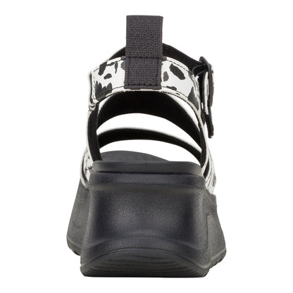 Women Delray Buckle Animal - Black/White | HEYDUDE