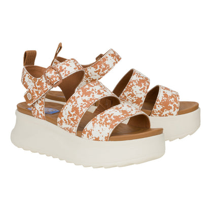 Women Delray Buckle Animal - Tan/White | HEYDUDE