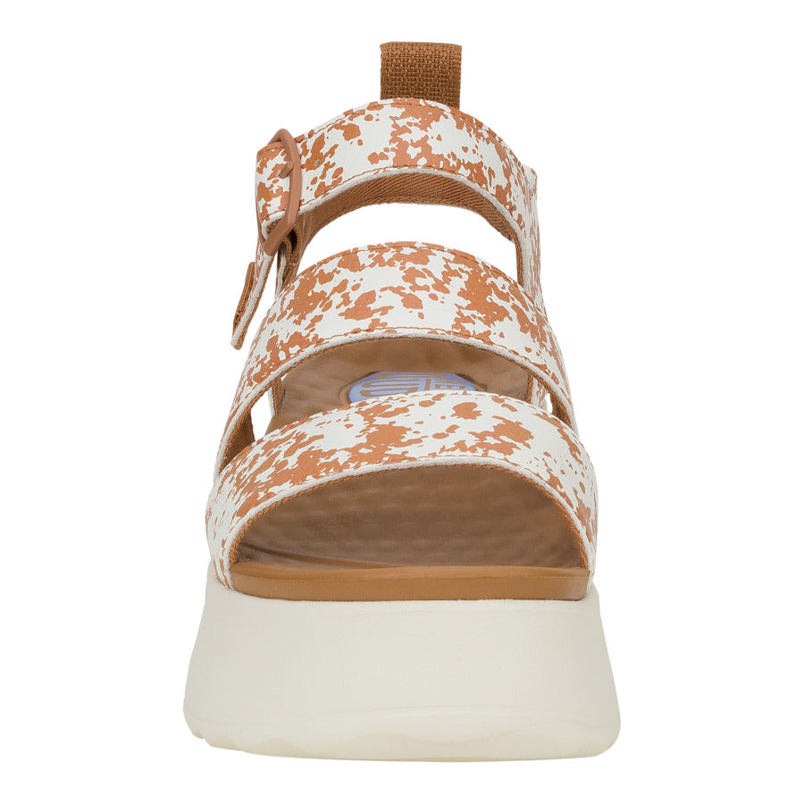 Women Delray Buckle Animal - Tan/White | HEYDUDE