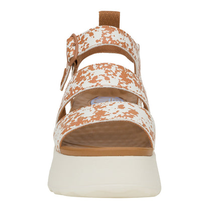 Women Delray Buckle Animal - Tan/White | HEYDUDE