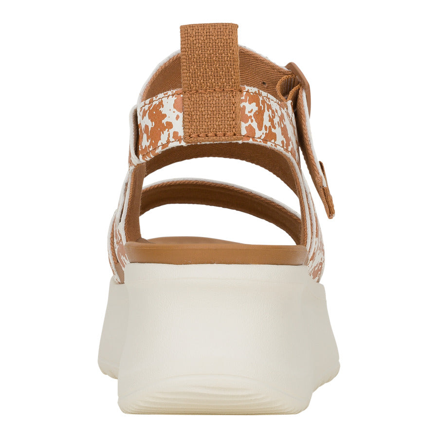 Women Delray Buckle Animal - Tan/White | HEYDUDE