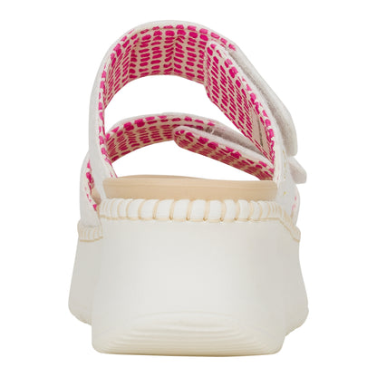 Women Delray Slide Eyelet - White | HEYDUDE
