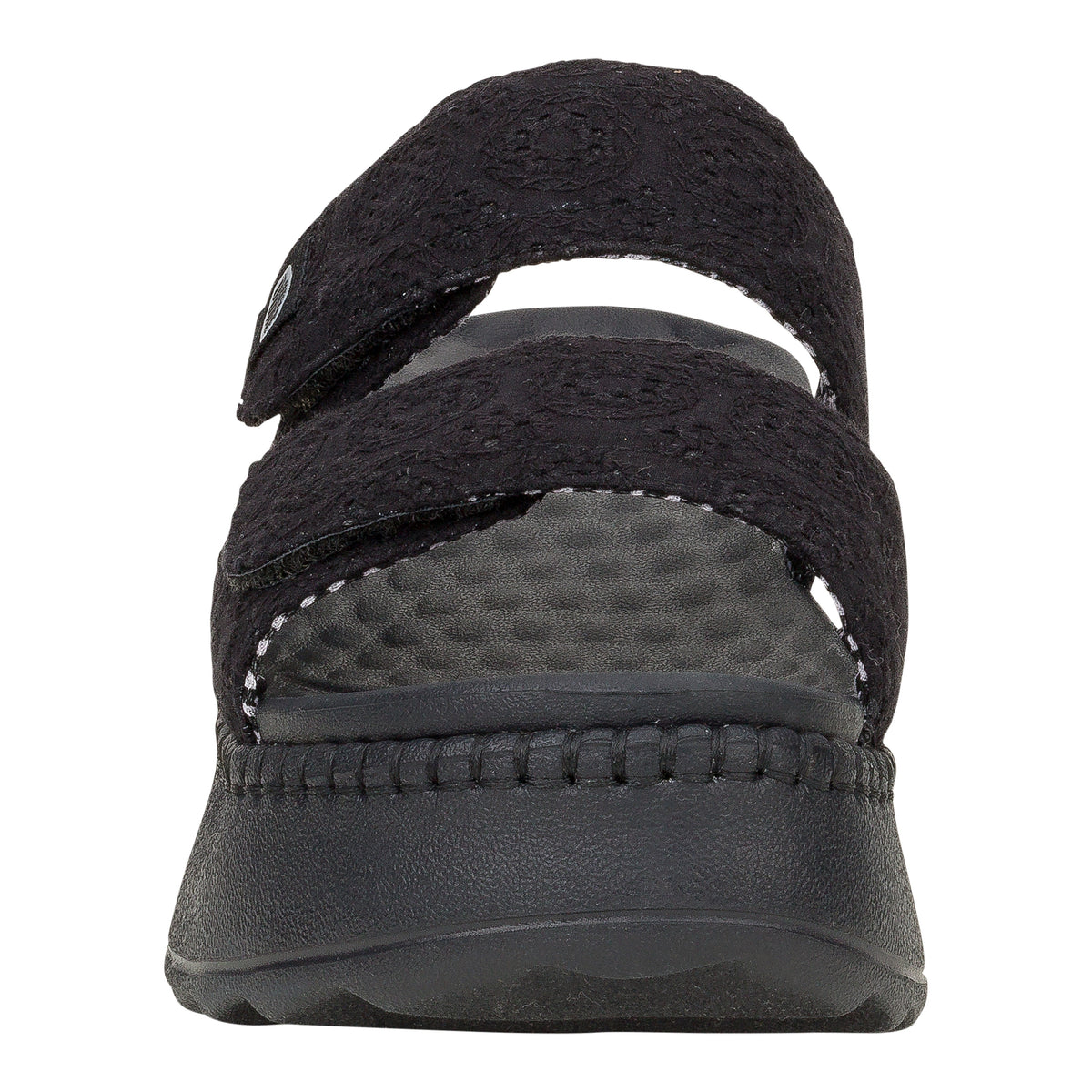 Women Delray Slide Eyelet - Black | HEYDUDE