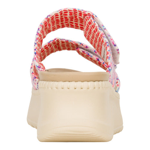 Women Delray Slide Surf Baja - Blue/Pink/Multi | HEYDUDE