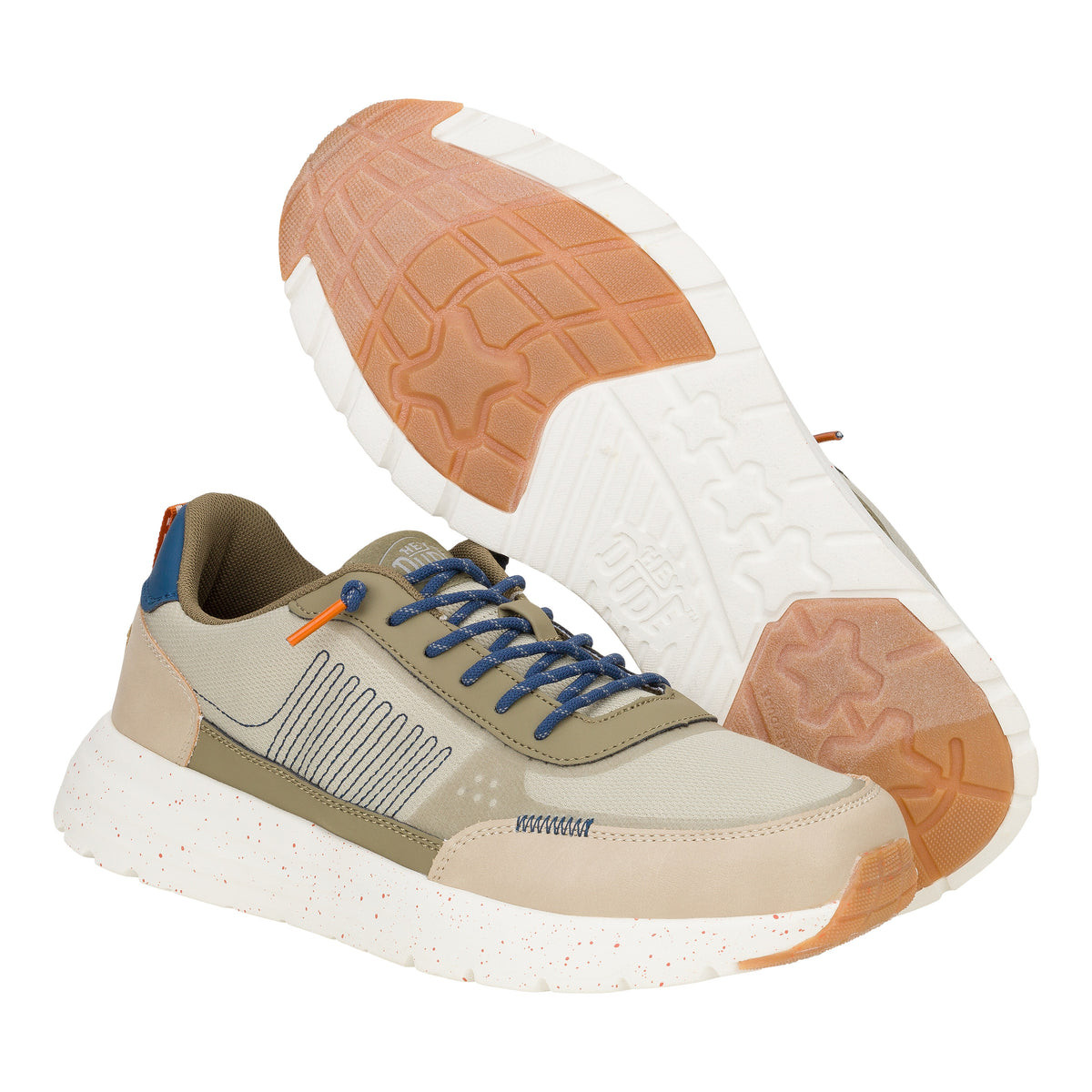 Men Sirocco Alta Leisure - Stone Grey/Multi | HEYDUDE
