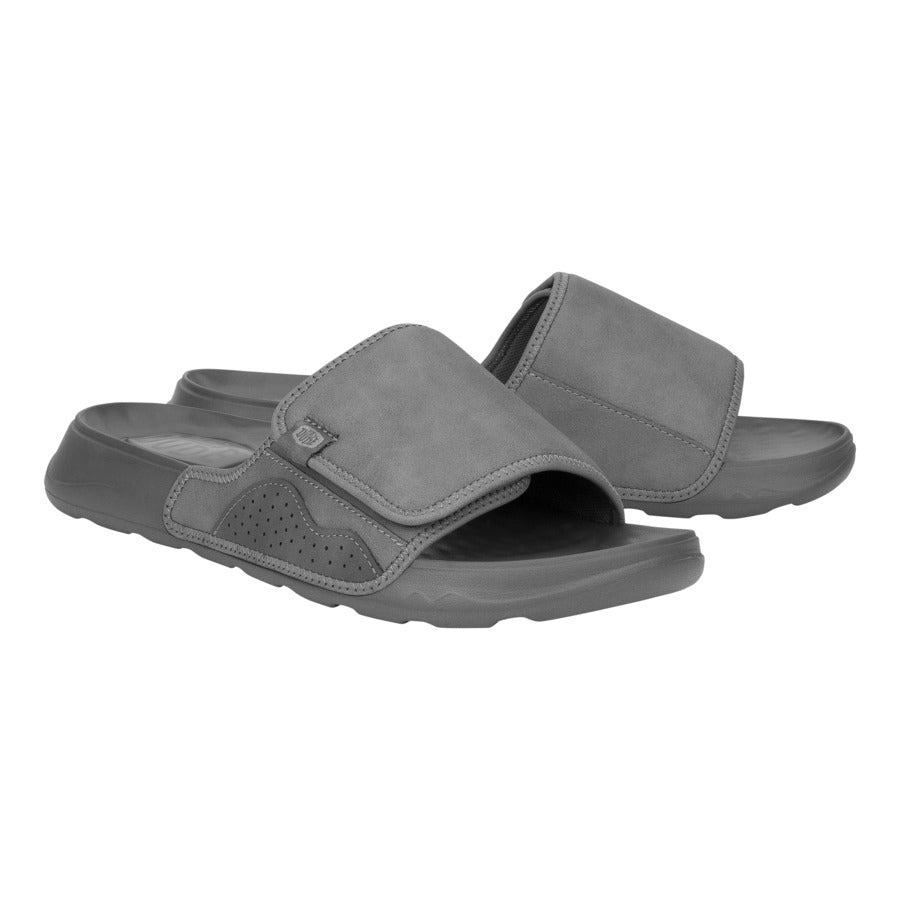 Men South Shore Slide Classic - Granite Grey | HEYDUDE