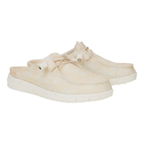 Women Wendy Slip Party Animal - Egret/Wood Ash | HEYDUDE