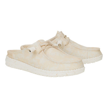Women Wendy Slip Party Animal - Egret/Wood Ash | HEYDUDE