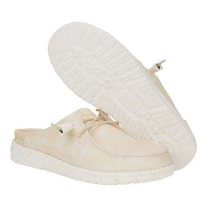 Women Wendy Slip Party Animal - Egret/Wood Ash | HEYDUDE