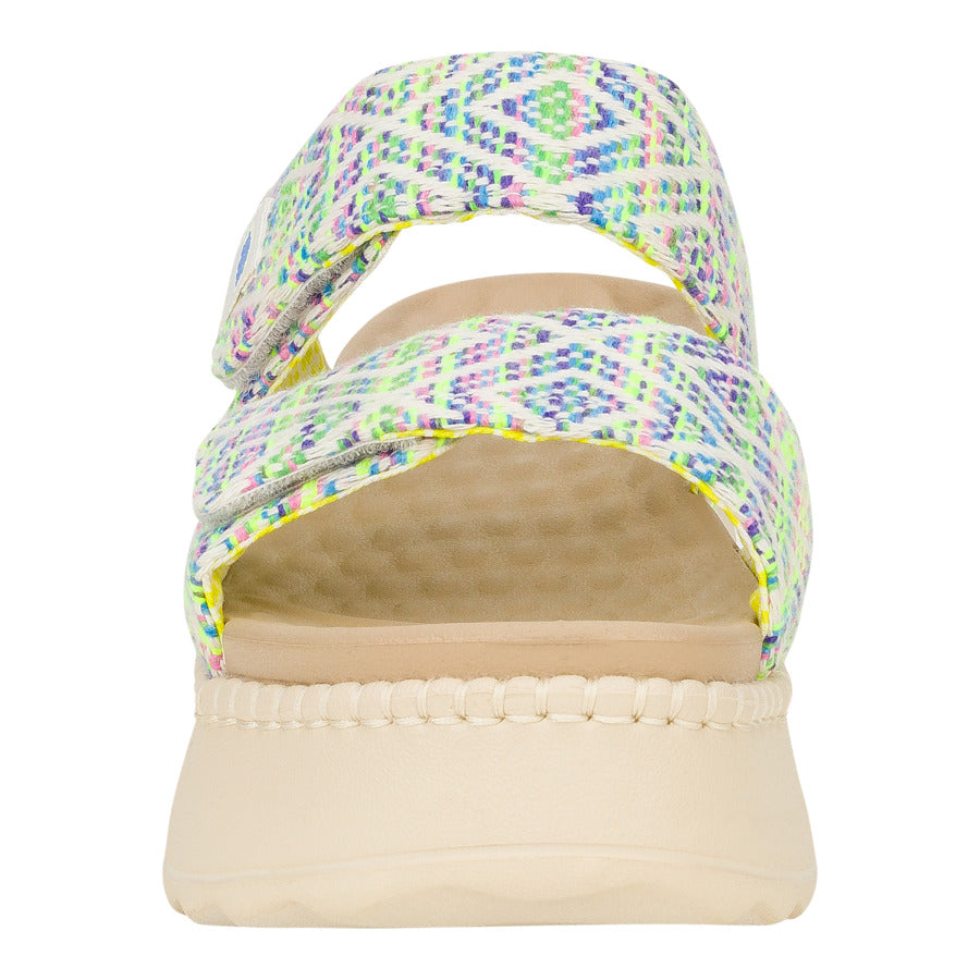 Women Delray Slide Surf Baja - Blue Multi | HEYDUDE