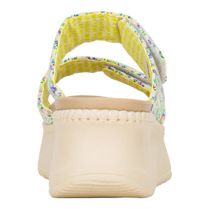 Women Delray Slide Surf Baja - Blue Multi | HEYDUDE