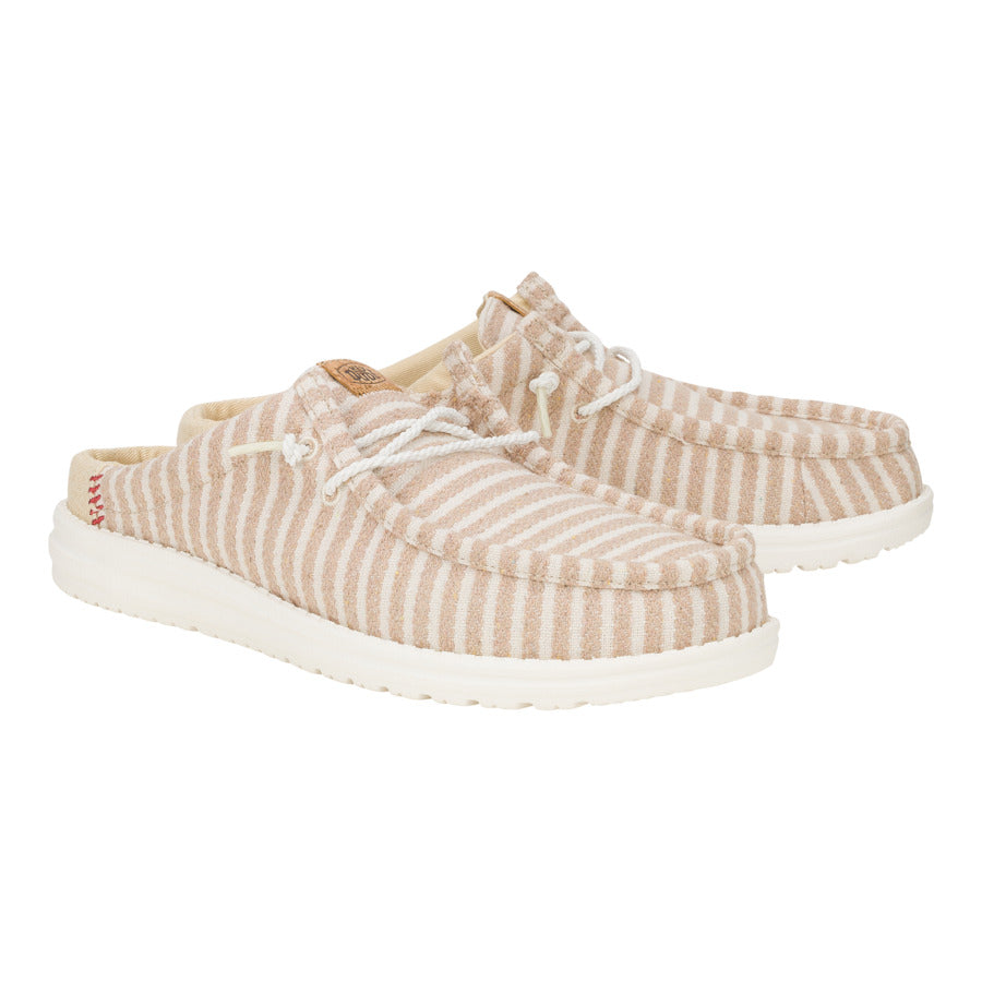 Men Wally Slip Resort - Tan/White | HEYDUDE
