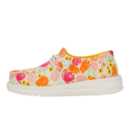 Kids Wendy Toddler Watercolor Florals - Multi/Petal Pink | HEYDUDE