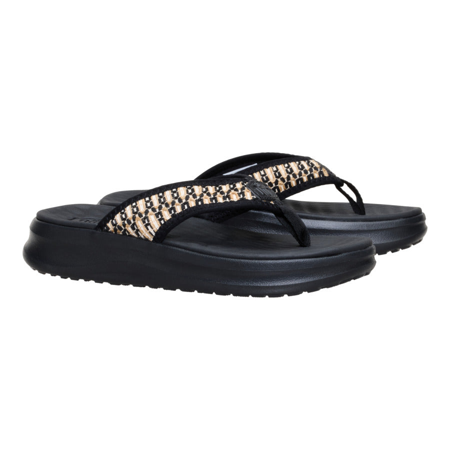 Women Tide Flip  - Black/Black | HEYDUDE