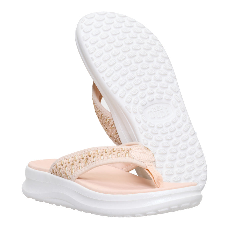 Women Tide Flip  - Champagne/White | HEYDUDE