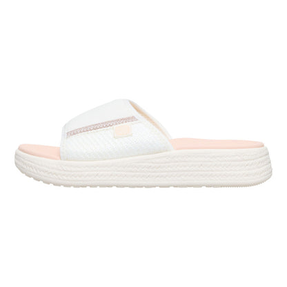 Women Tide Espadrille Slide - Off White/Tan | HEYDUDE
