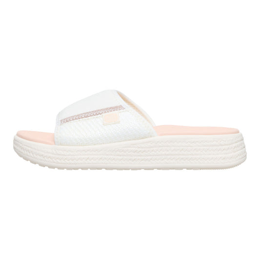 Women Tide Espadrille Slide - Off White/Tan | HEYDUDE