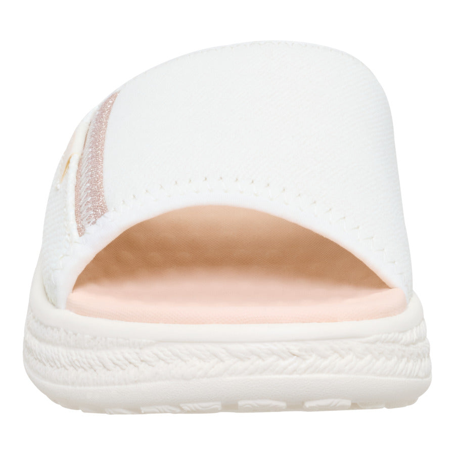 Women Tide Espadrille Slide - Off White/Tan | HEYDUDE