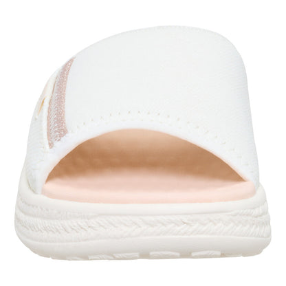Women Tide Espadrille Slide - Off White/Tan | HEYDUDE