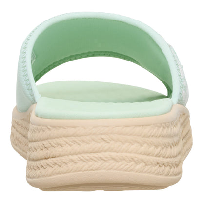 Women Tide Espadrille Slide - Celadon Green/Multi | HEYDUDE