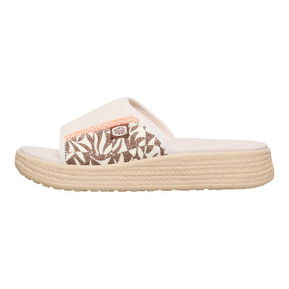 Women Tide Espadrille Slide - Whisper Pink/Multi | HEYDUDE