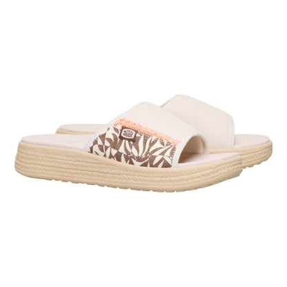 Women Tide Espadrille Slide - Whisper Pink/Multi | HEYDUDE