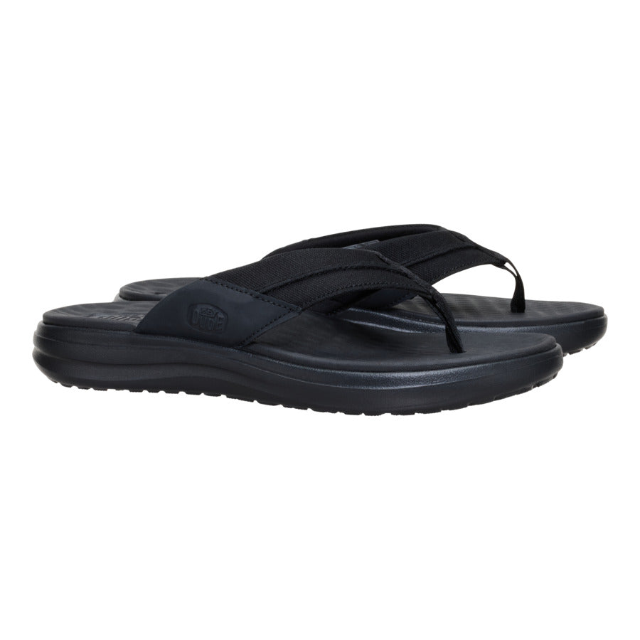 Men Finn Flip - Black/Black | HEYDUDE