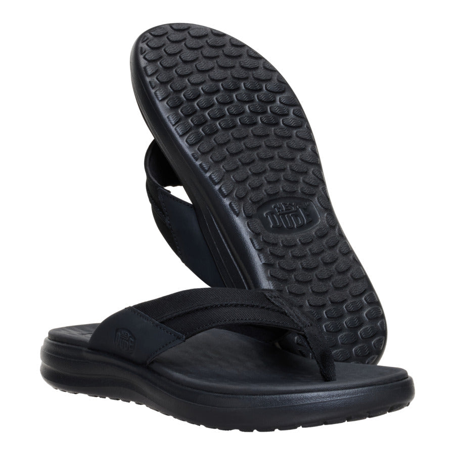 Men Finn Flip - Black/Black | HEYDUDE