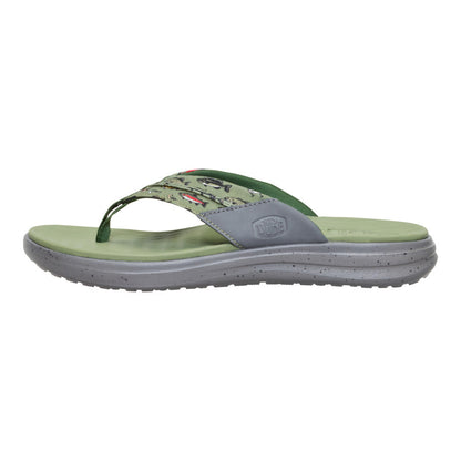 Men Finn Flip - Olive/Granite Grey | HEYDUDE